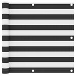 vidaXL Écran de balcon Anthracite et blanc 90x300 cm Tissu Oxford