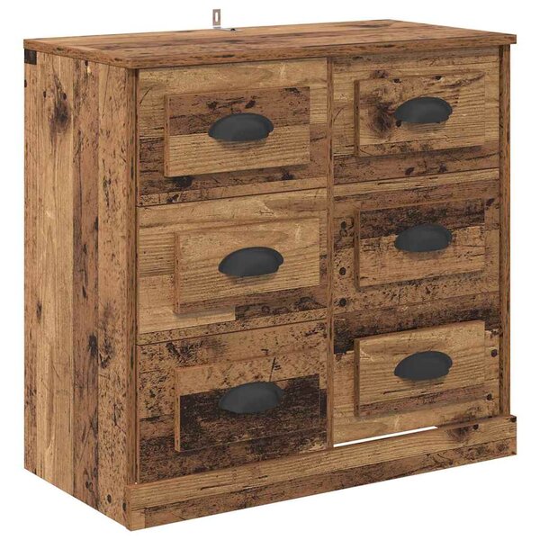 vidaXL Buffet Bois Ancien 70 x 35 5 x 67 5 cm Bois d'ingénierie