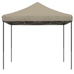 vidaXL Tente de réception pliable escamotable taupe 292x292x315 cm