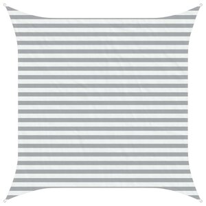vidaXL Voile d'ombre Gris clair et blanc 3 x 3 m