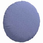 vidaXL Coussins de siège 2 Pièces Bleu denim Ø40 x 13 cm tissu