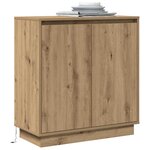 vidaXL Buffet Chêne artisanal 71 x 34.5 x 75 cm Bois d'ingénierie