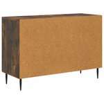 vidaXL Buffet Chêne fumé 89 x 34 5 x 60 cm Bois d'ingénierie