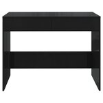 Bureau table poste de travail meuble d'ordinateur informatique étude 101 x 50 x 76 5 cm bois d'ingénierie noir 02_0023892