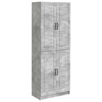 vidaXL Ensemble de Meubles 2 Pièces Gris béton Bois d'ingénierie