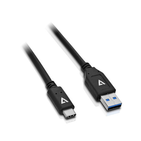 V7 câble usb 3.1 a mâle vers usb-c mâle  noir 1m 3.3ft