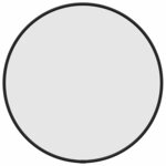 vidaXL Miroir mural Noir Ø 40 cm Rond