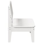 vidaXL Chaise de jardin blanc 60x52 5x72 cm bois de pin massif