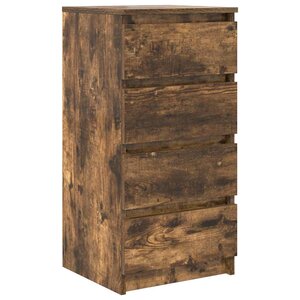 vidaXL Buffet chêne fumé 37 5x35x76 cm bois d'ingénierie