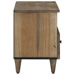 vidaXL Meuble TV Marron 80 x 33 5 x 46 cm Bois de mangue massif