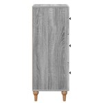vidaXL Armoire à tiroirs Sonoma gris 33 x 34 5 x 90 cm