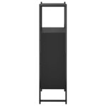 vidaXL Armoire de salle de bain noir 33x33x120 5 cm bois d'ingénierie
