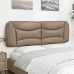 vidaXL Coussin de tête de lit cappuccino 160 cm similicuir