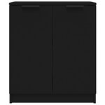 vidaXL Buffet Noir 60x30x70 cm Bois d'ingénierie