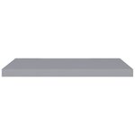 vidaXL Étagères murales flottantes 2 Pièces gris 80x23 5x3 8 cm MDF