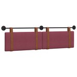 vidaXL Tête de lit suspendue Bordeaux PU antique