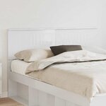 vidaXL Tête de lit Blanc Brillant 140 cm Bois d'ingénierie