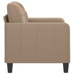 vidaXL Fauteuil Cappuccino 60 cm Similicuir
