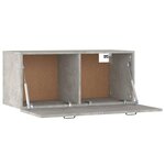 vidaXL Armoire murale gris béton 80x36 5x35 cm bois d'ingénierie