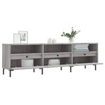 vidaXL Meuble TV sonoma gris 150x30x44 5 cm bois d'ingénierie