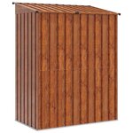 vidaXL Cabanons de jardin Marron 137 x 81 x 180 cm Métал