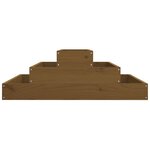 vidaXL Jardinière Marron miel 80x80x27 cm Bois massif de pin