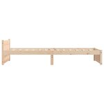 vidaXL Cadre de lit sans matelas bois massif 90x200 cm