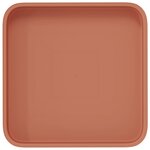 vidaXL Plateau carré à fleurs 6 Pièces Rouge brique 15 x 15 x 2 cm