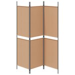 vidaXL Paravent 3 panneaux Beige 150 x 180 cm Tissu