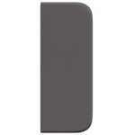 vidaXL Oreilles de tête de lit 2 Pièces Gris 40 x 16 x 5 cm Faux cuir