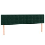 vidaXL Sommier à lattes de lit et matelas Vert foncé 200x200cm Velours