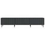 vidaXL Meuble TV avec tiroir Noir 147 x 34 5 x 32 cm Bois d'ingénierie