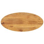 vidaXL Dessus de table 110x40x2 5 cm ovale bois massif de manguier
