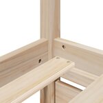 vidaXL Lit avec tiroirs et matelas 100x200 cm bois massif de pin