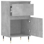 vidaXL Buffets 2 Pièces gris béton 40x35x70 cm bois d'ingénierie