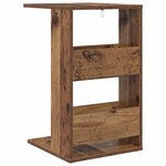 vidaXL Table d'appoint Bois ancien 40 x 35 x 60 5 cm Bois d'ingénierie
