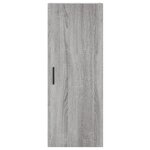 vidaXL Buffet haut Sonoma gris 34 5x34x180 cm Bois d'ingénierie