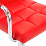 vidaXL Tabourets de bar lot de 2 rouge similicuir
