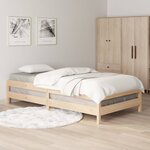 vidaXL Lit empilable 75x190 cm Bois de pin massif