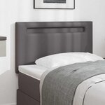 vidaXL Tête de lit Montage mural avec tête de lit Gris 100 cm PVC