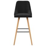 vidaXL Tabourets de bar lot de 2 noir velours