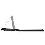 vidaXL Tapis de plage pliables 2 Pièces Acier et tissu Noir