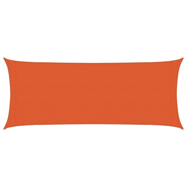 vidaXL Voile d'ombrage 160 g/m² Orange 2x4 5 m PEHD