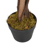vidaXL Glycine artificielle 560 feuilles 80 cm vert et blanc