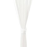 vidaXL Rideau en fils 2 Pièces 140 x 250 cm Blanc