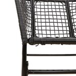 vidaXL Chaises de jardin lot de 2 Noir Résine tressée