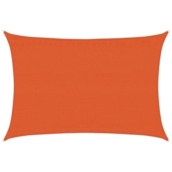 vidaXL Voile d'ombrage 160 g/m² Orange 3 5x4 5 m PEHD