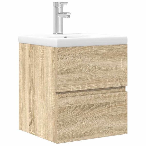 vidaXL Ensemble de meubles de salle de bain 2 Pièces chêne sonoma