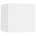 vidaXL Ensemble de meubles TV 10 Pièces Blanc Aggloméré