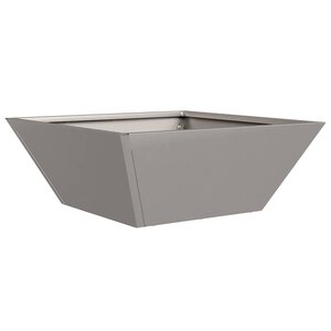 vidaXL Pot de jardin en forme de bol Rouillé 40 x 40 x 15 cm